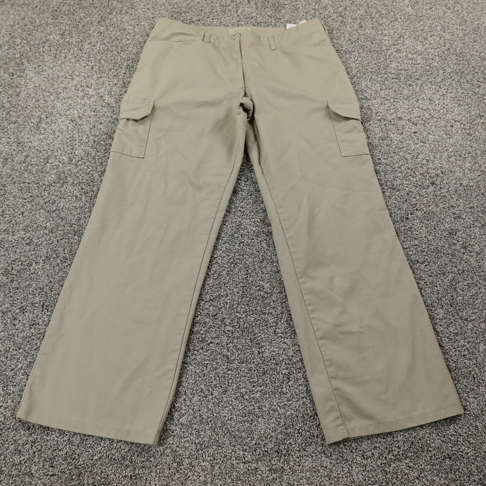 Cintas Pants Womens 12 Beige Khaki Utility Cargo Baggy Wide Leg‎ Workwear Skate